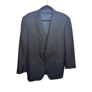 Brooks Brothers‎ 1818 Madison Saxxon Navy 2-Button Striped Size 42R Men’sa